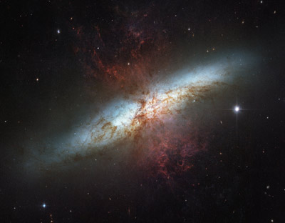 Active Galaxy M82 (NASA)