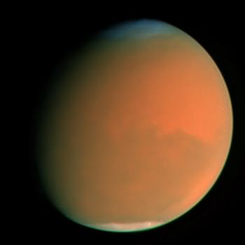 A dust storm on mars (NASA)